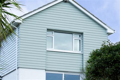 Praa Sands C06 Grey Green Cedral Lap Woodgrain Cladding Cornwall