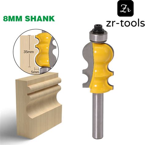 Mm Shank Architectural Molding Router Bit Carbide End Mill Cutter