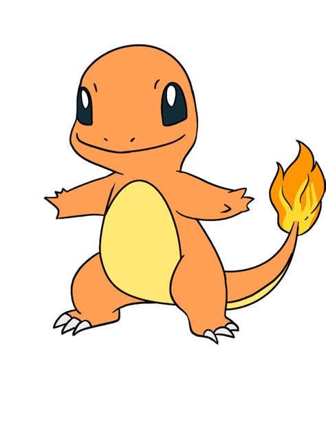 Easy Charmander From Pok Mon Step By Step Tutorial Easy Drawing Guides