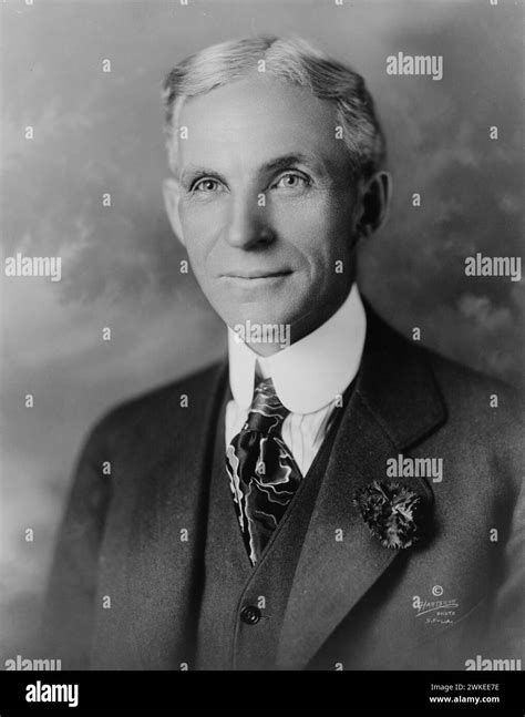 Founder Of Ford Motor Company Henry Ford Portrait 1919 Stock Photo