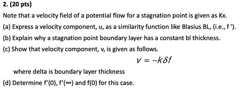 Solved Note That A Velocity Field Of A Potential Flow For A Chegg