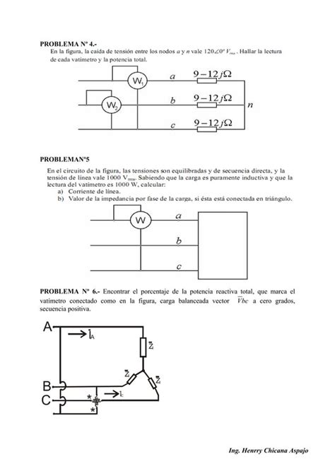 Guia De Ejercicios De Circuitos Electricos 2 Circuitos Trifasicos PDF