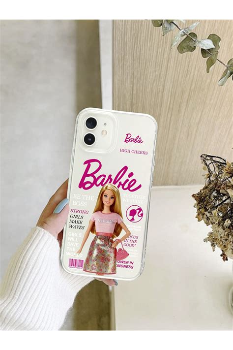 butikcase Iphone 11 Uyumlu Barbie Tasarımlı Şeffaf Telefon Kılıfı