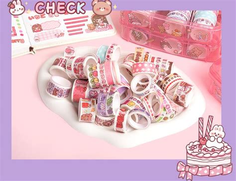 Lindo Juego De Cinta Washi 100 Rollos De Cinta Adhesiva Decorativa