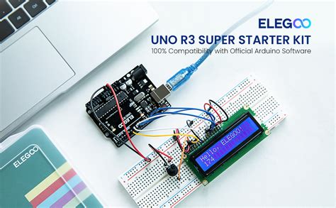 Elegoo Uno R3 Project Super Starter Kit Compatible With Arduino Ide