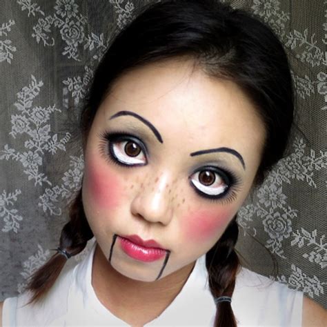 Creepy Doll Halloween Costume Broken Doll Halloween Doll Makeup Halloween Halloween Makeup