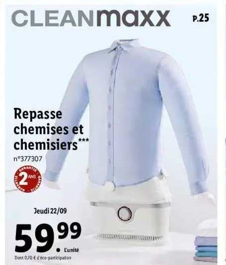 Promo Repasse Chemises Et Chemisiers Cleanmaxx Chez Lidl Icatalogue Fr