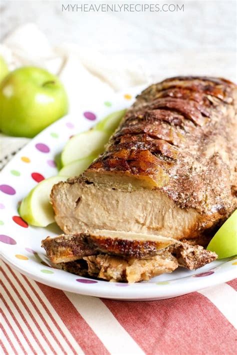 Crockpot Apple Pork Loin Recipe My Heavenly Recipes