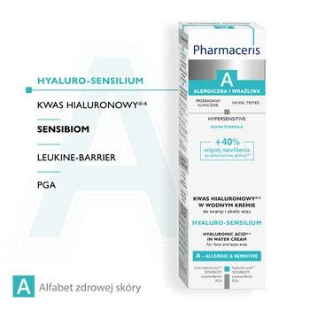 Pharmaceris A Hyaluro Sensilium Kwas Hialuronowy Di W Wodnym Kremie