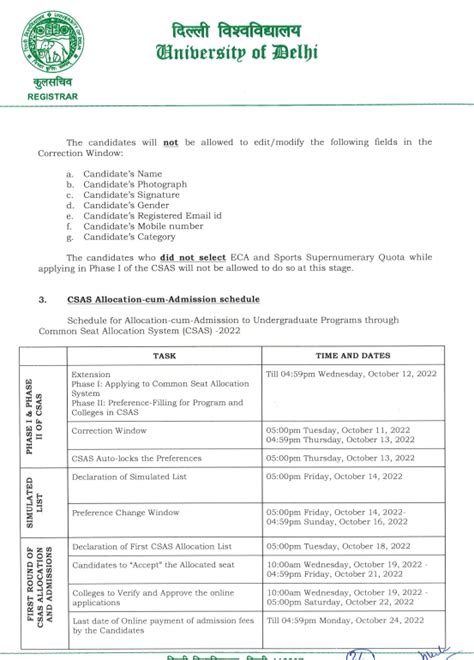 Ani On Twitter Delhi University Du Releases Admissions 2022 Phase 3 Schedule The First