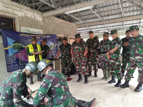 PUSKESAD Pusat Kesehatan Angkatan Darat Kapuskesad Meninjau Latihan