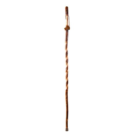 Brazos Twisted Trail Blazer Walking Stick Brown 55 Inches