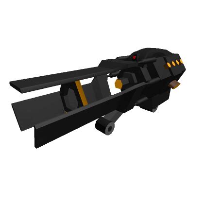 Left Shoulder Railgun Orange Black Gun Roblox Item Rolimon S