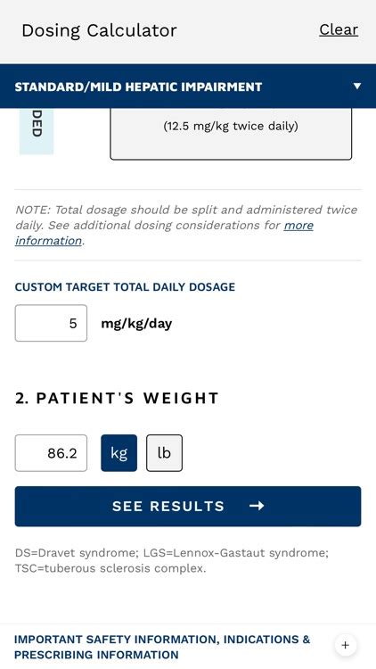 Epidiolex® Dosing Calculator By Jazz Pharmaceuticals Inc