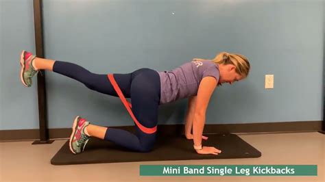 Mini Band Kneeling Single Leg Kickback Youtube