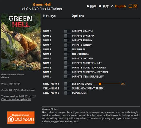 Green Hell V1 0 1 30 14 Trainer Fearlessrevolution FearLess Cheat