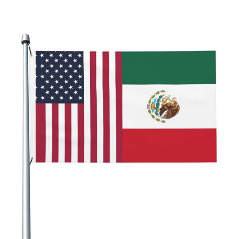 America Mexico Flag Flags 3 X 5 Foot Printed Bright And Vivid Colors
