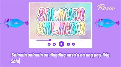 Salamin Salamin By Bini Cover By Rosie Youtube