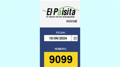 ¿ganó Con Este Sorteo Resultados De El Paisita Día Y Noche Del Lunes