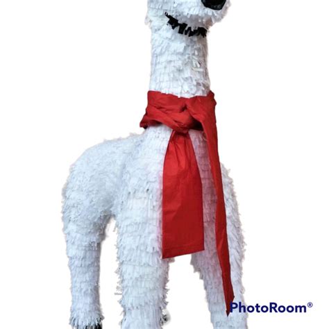 Llama Pinata W Red Scarf 3d Standard X Mas 001 10 Party Piñatas Houston