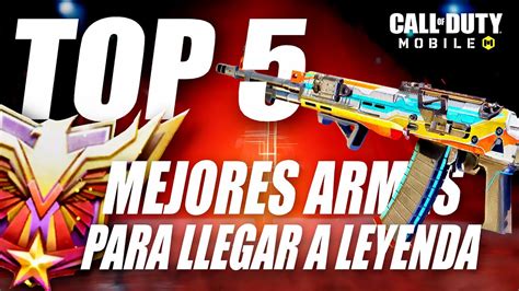 Top Mejores Armas Para Subir A Leyenda En Call Of Duty Mobile Shorts