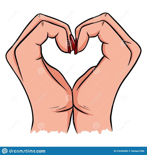 Two Hands Making A Heart Sign Love Romantic Relationship Concept