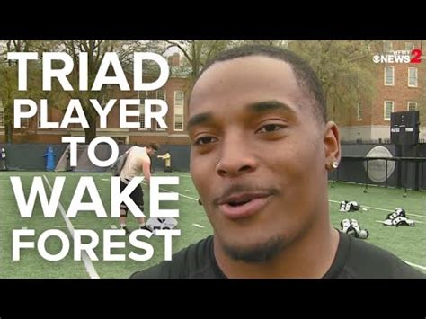 Football Players Gets Dream To Play For Wake Forest