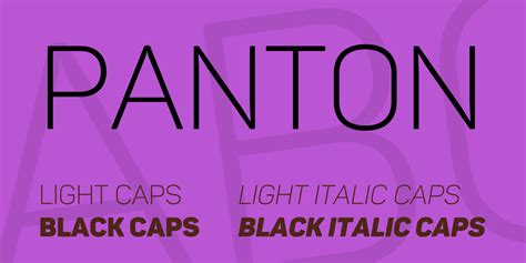 Panton Font Family · 1001 Fonts