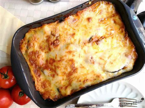 Lasagnes Aubergines Tomates Mozzarella My Yummy Kitchen