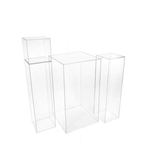 Clear Acrylic Pedestal 24 High X 12 Square Etsy Clear Acrylic