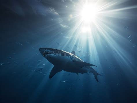 Great White Hunter: Stealth and Power Beneath the Waves Stock ...
