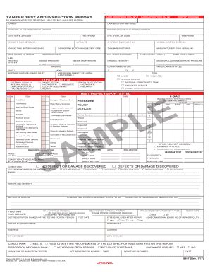 Fillable Online Tanker Test And Inspection Report Fax Email Print