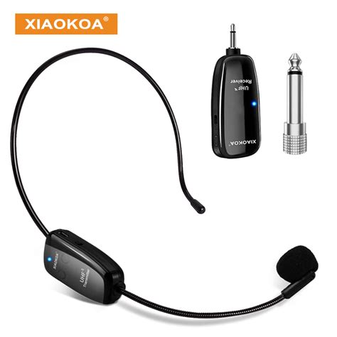 Xiaokoa Uhf Wireless Microphone Professional Portable Voice Wireless Mic Wireless Head Mic For