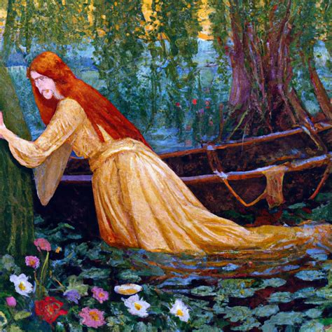 The Lady Of Shalott By John William Waterhouse In Openart