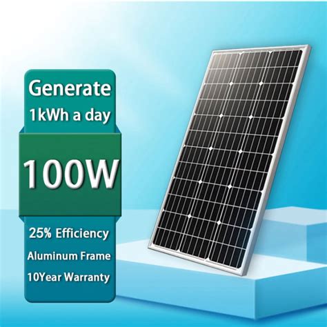 Bb Watts Solar Panel V Solar Panel Full Power Monocrystalline