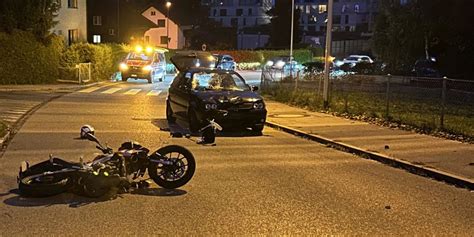 Kollision In Altendorf SZ Motorradfahrer 16 Erheblich Verletzt