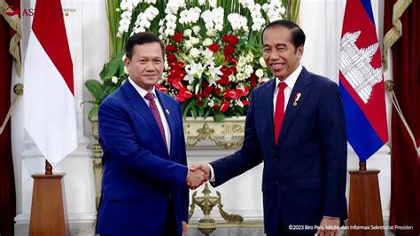 Pertemuan Bilateral Presiden Jokowi Dengan Pm Kamboja Hun Manet Istana