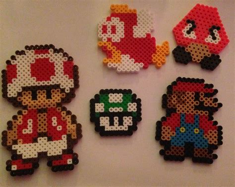 Perler Nes Nintendo Mario Perler Art Perler Beads Iron Beads Beaded Cross Stitch Mosaic