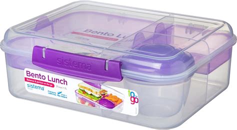 Sistema To Go Collection Bento Box Plastic Lunch And Food Storage