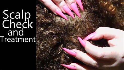 Asmr Scalp Check And Treatment Afrokinky Hair Cut Scalp Massage