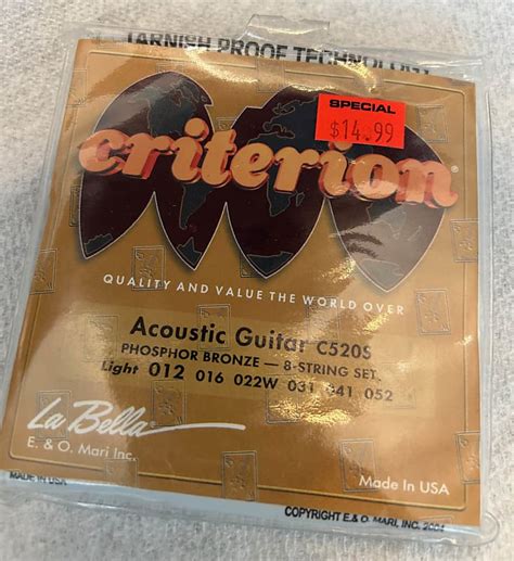 La Bella C S Light Phosphor Bronze String Set Reverb Uk