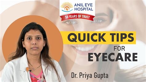 Quick Tips By Dr Priya Gupta On How You Can Take Care Of Your Eyes