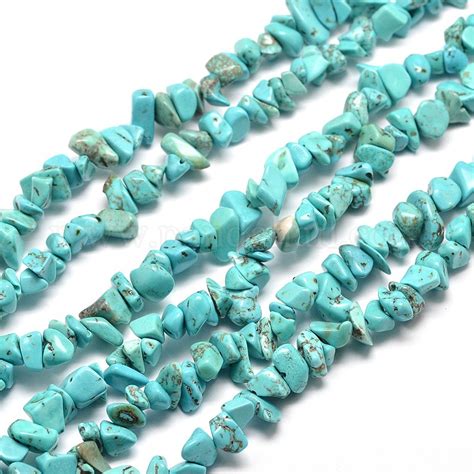 Wholesale Synthetic Turquoise Chip Bead Strands Pandahall