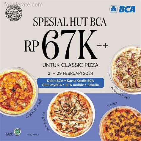 Promo Pizza Marzano Hut Bca Classic Pizza Hanya Rp Ribu