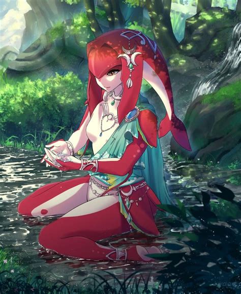 Mipha Botw By Kikaia11 On Deviantart Legend Of Zelda Characters Legend Of Zelda Breath Of