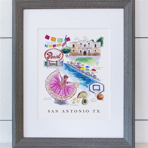 CANVAS San Antonio Skyline DUSK Panoramic Photo Print - Etsy