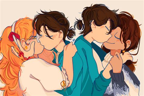 SMOOCHES With My Oc Asher And Step 3 Qiu And Tamarack Nobieka