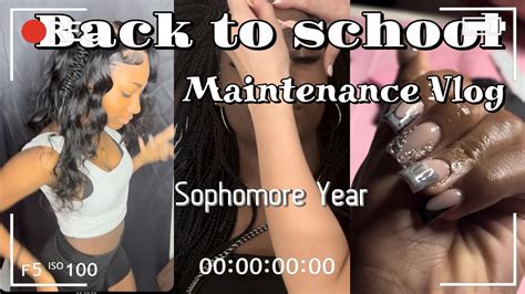 Back To School Maintenance Prep Vlog The Big 3 Hair Nails