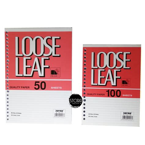 Jual Joyko Lined Loose Leaf Isi Binder Bergaris Ukuran A Atau B