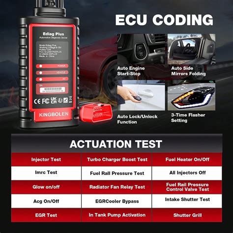 Kingbolen Ediag Plus Protocolo Canfd Todos Sistema Ecu Codificaci N